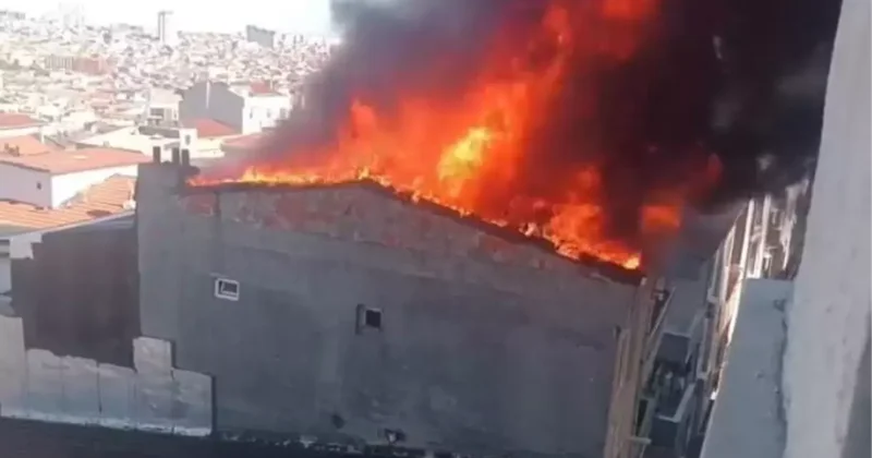 Esenler de Çatı Yangını
