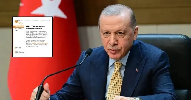 Cumhurbaşkanı Erdoğan dan 2025 YKS yerleştirme sonuçlarına ilişkin açıklama: Tüm öğrenci kardeşlerime başarılar diliyorum Eğitim Haberleri