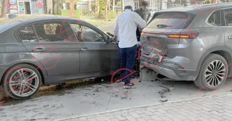 BMW Togg a çarptı! Sonuç bakın ne oldu