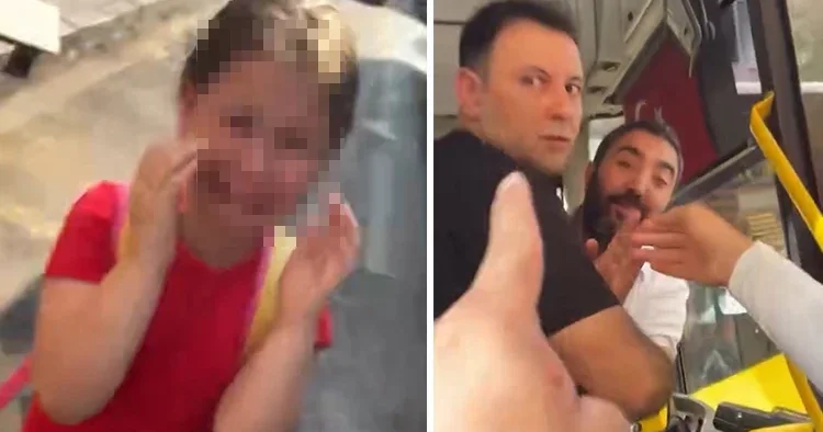 İETT otobüsünde karekod kavgası Yolcu ile şoför birbirine girdi, küçük kız gözyaşlarına boğuldu