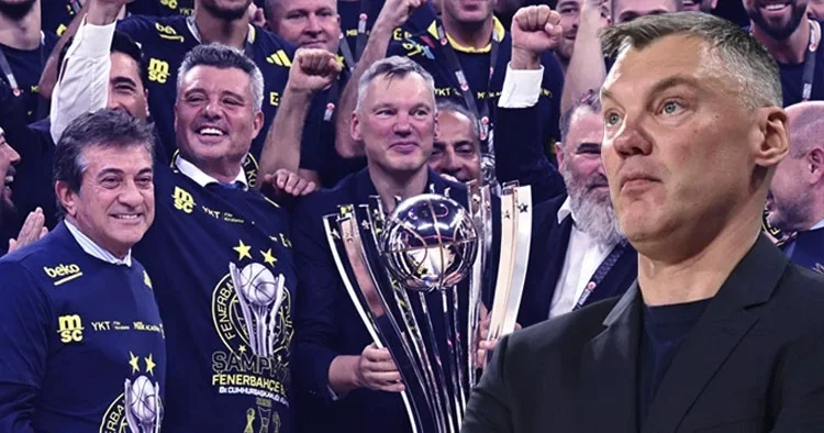 Sarunas Jasikevicius durmuyor! 2025 yılında 4. kupa zaferi