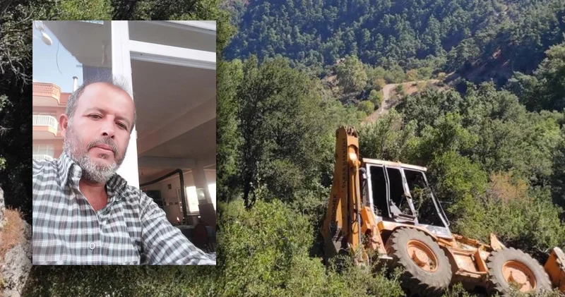 Manisa da uçurumdan yuvarlanan kepçe operatörü can verdi