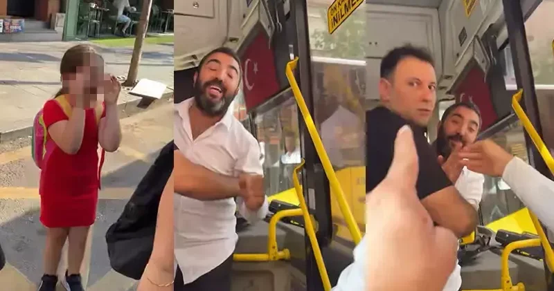 Kağıthane’de İETT otobüsünde karekod kavgası kamerada