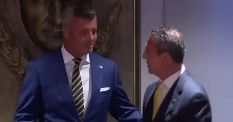Sadettin Saran a mazbatasını veren Ali Koç: Müsaadenizle biz kaçıyoruz