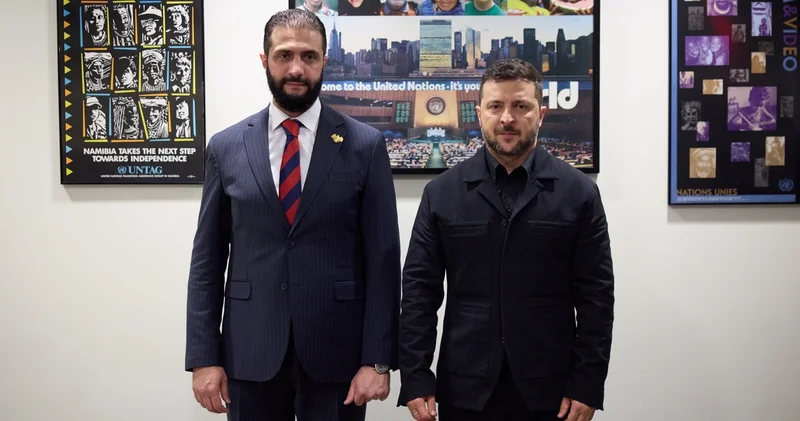 Ahmed Şara ile Volodimir Zelenskiy bir araya geldi Dış Haberler