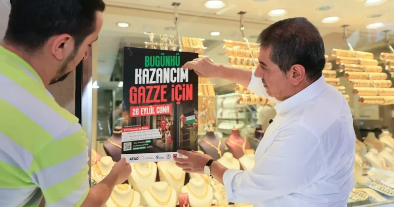 Esenlerli esnaf ve vatandaşlardan Gazze dayanışması