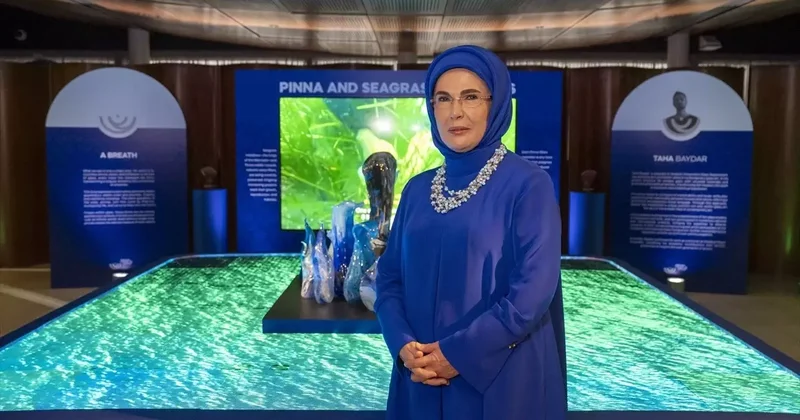 Emine Erdoğan, New York taki Sıfır Atık Mavi Damla Damla Sergisi nin açılışında konuştu Açıklaması