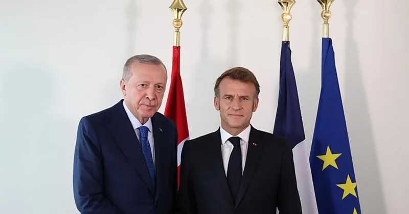 Görüşmeye damga vurdu: Erdoğan ve Macron arasında esprili diyalog!
