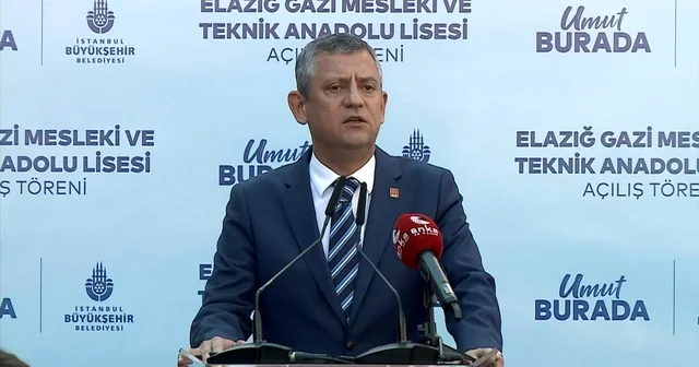 Özgür Özel, Elazığ da İBB nin yaptırdığı okulun açılışına katıldı Elazığ Haberleri