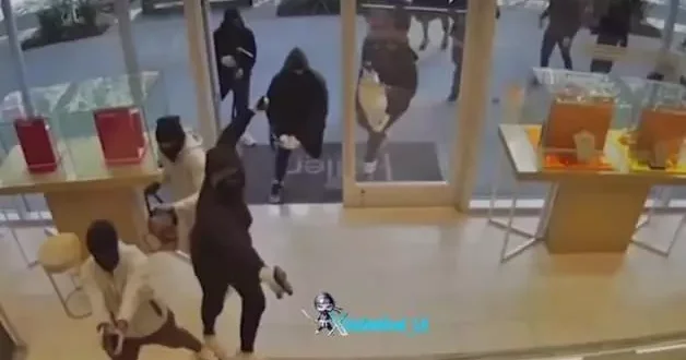 Kaliforniya da mafya tarzı soygun! Maskeli 25 hırsız kuyumcuyu daldı...
