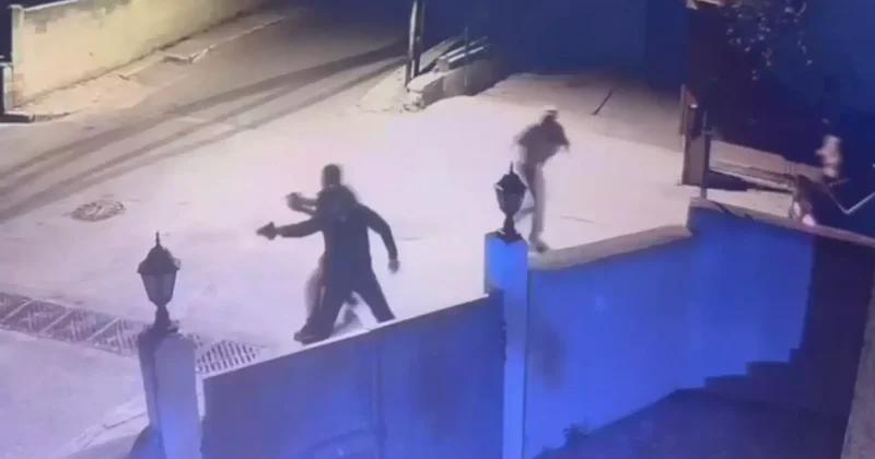 Maltepe’de 1 kişinin yaralandığı silahlı saldırı kamerada