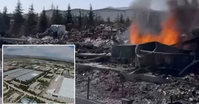 Niğde OSB’deki fabrika yangınının ardından yanıcı hammaddeler yeniden tutuşuyor Niğde Haberleri