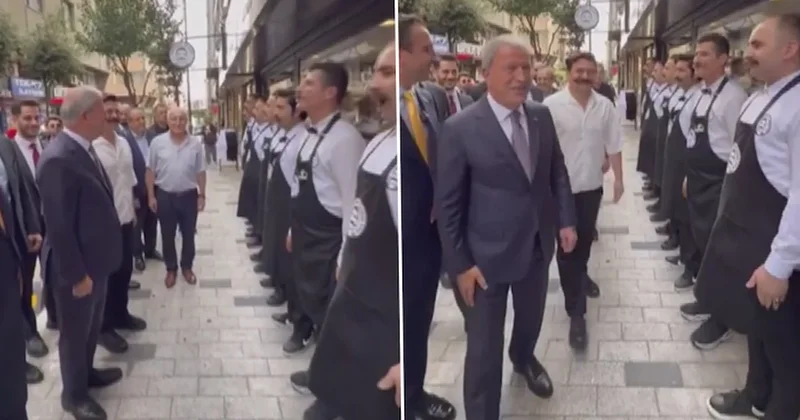 Dikkat! komutuyla karşılandı! Hulusi Akar, fenomen pilavcıda içtima aldı Sözcü Gazetesi