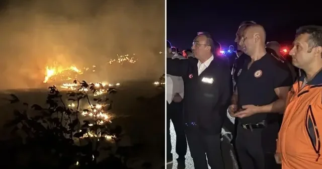Tekirdağ da anız yangını yerleşim yerine ulaşmadan kontrol altına alındı Tekirdağ Haberleri