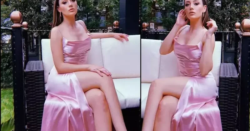 Gizem Karaca, doğuma haftalar kala belirginleşen karnını sergiledi