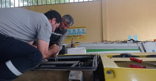 Batman da halk otobüslerinin klima bakımları yapıldı Batman Haberleri