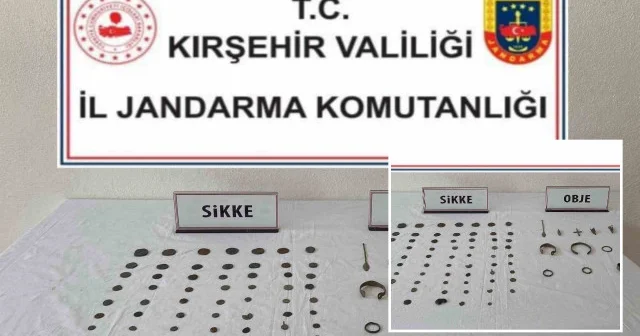 Kırşehir de tarihi eser operasyonu: 69 sikke ve 13 obje ele geçirildi Kırşehir Haberleri
