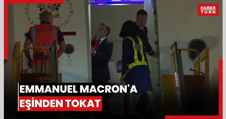 Vietnam a olaylı varış: Emmanuel Macron a eşinden tokat