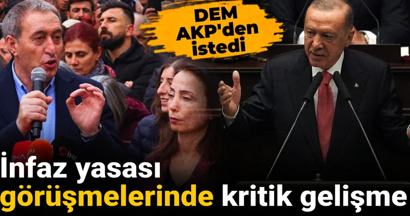 İnfaz yasası görüşmelerinde kritik gelişme: DEM AKP den istedi