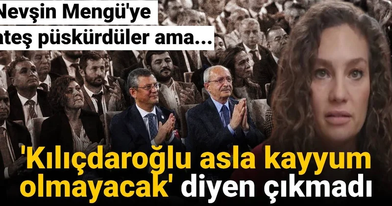 Nevşin Mengü ye ateş püskürdüler ama! Kılıçdaroğlu asla kayyum olmayacak diyen çıkmadı