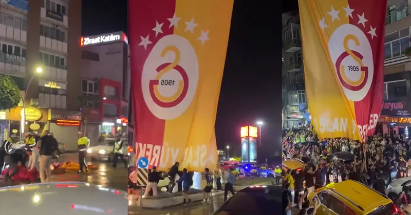 Galatasaray bayrağına saldırmışlardı: Polis holiganları yakaladı
