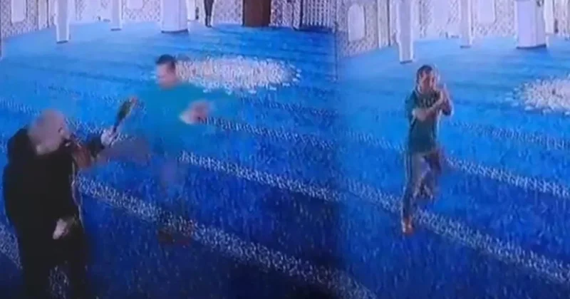 Camide garip hareketler yaptı, uçan tekmeyle saldırdı! Sözcü Gazetesi