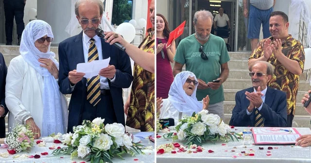 Depremzede çift evliliklerinin 70. yılında huzurevinde nikah tazeledi Gündem Haberleri