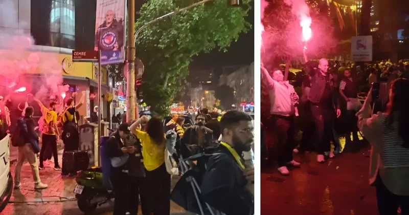 Fenerbahçe nin şampiyonluğu Bağdat Caddesi ni bayram yerine çevirdi
