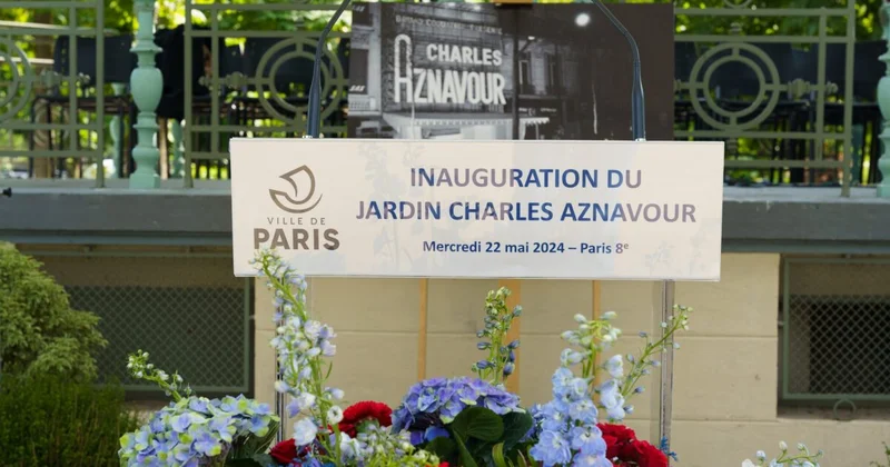 Paris’e Charles Aznavour Parkı Agos