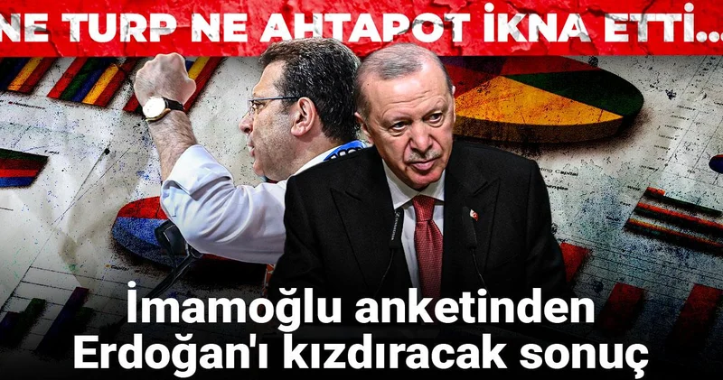 Ne turp ne ahtapot ikna etti... İmamoğlu anketinden Erdoğan ı kızdıracak sonuç