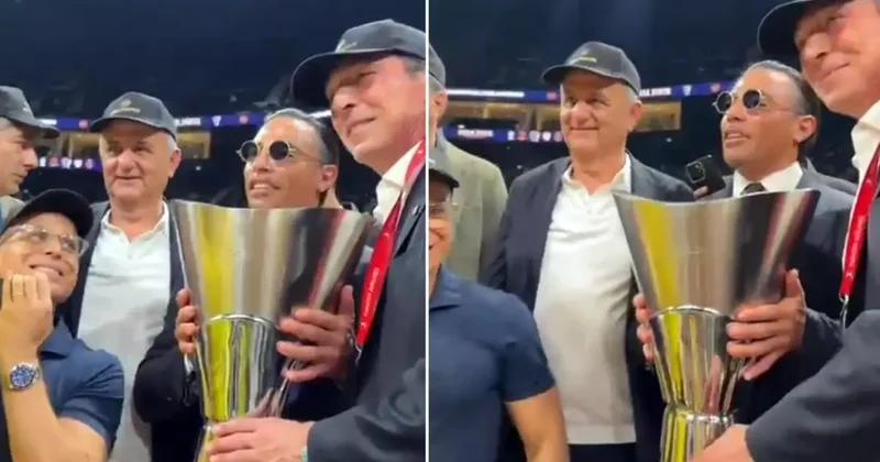 Fenerbahçe nin şampiyonluk kutlamalarında Nusret i gören herkes aynı soruyu soruyor
