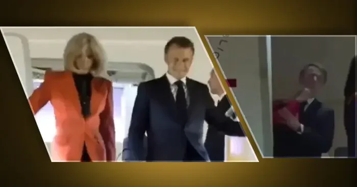 Dünyanın konuştuğu anlar! Fransa Cumhurbaşkanı Macron a tokat: Neye uğradığını şaşırdı...