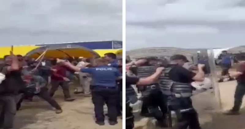 Kurban pazarında polislere saldıran 12 kişi gözaltına alındı
