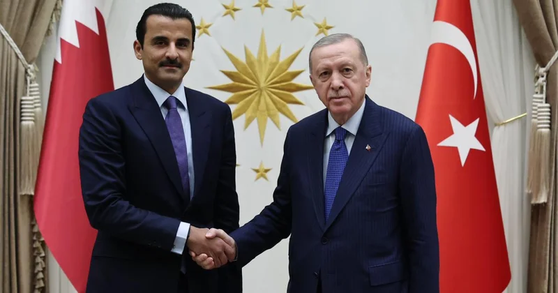 Cumhurbaşkanı Erdoğan Katar Emiri Al Sani ile görüştü