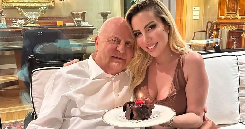 Türk kulübünün milyarder başkanı 42 yaş küçük karısıyla 3. evlilik yıldönümünü kutladı