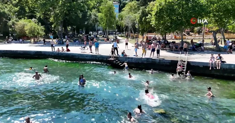Sıcak havadan bunalan İstanbullular Boğaz da serinledi