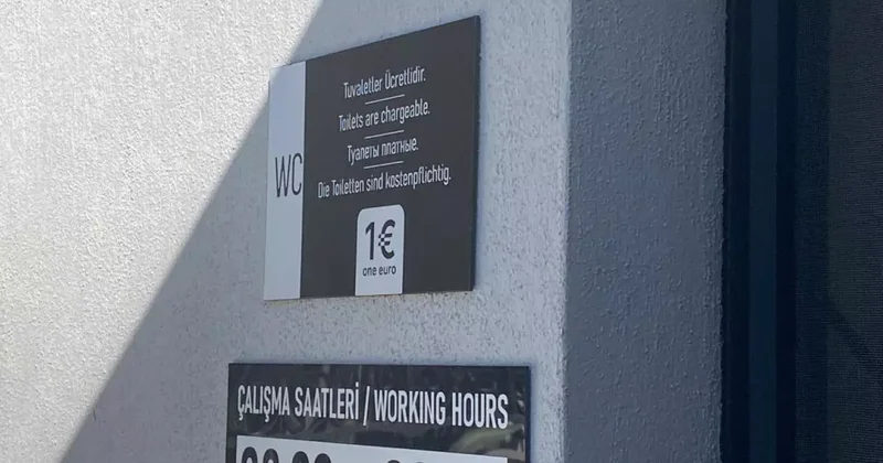 Euro üzerinden tuvalet ücreti!