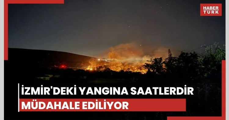 İzmir Aliağa daki yangına müdahale