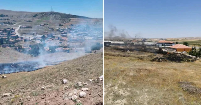 Yozgat ta 2 farklı noktada çıkan yangın söndürüldü Yozgat Haberleri