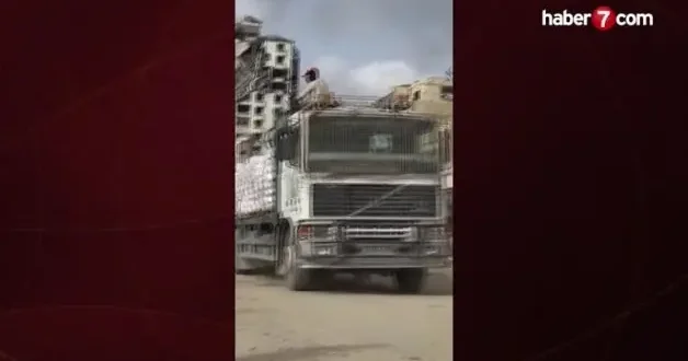 AFAD ın yardım konvoyu Gazze ye giriş yaptı
