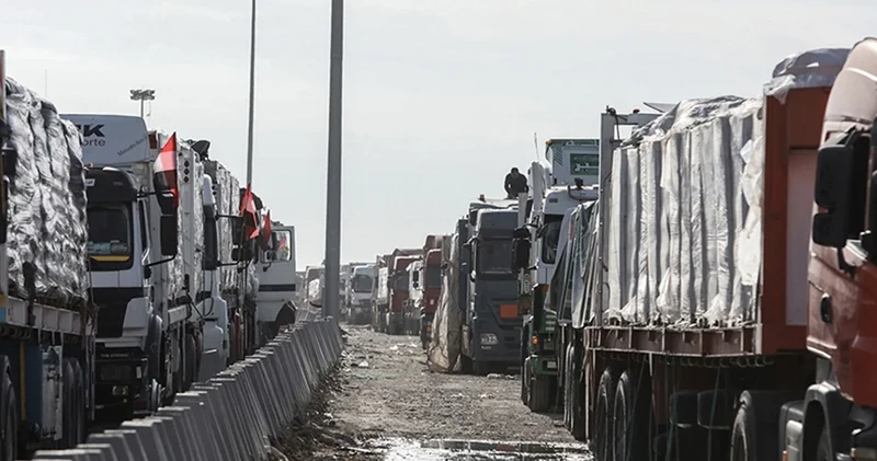 Gazze de yardım konvoylarının güvenliğini aşiretler sağladı