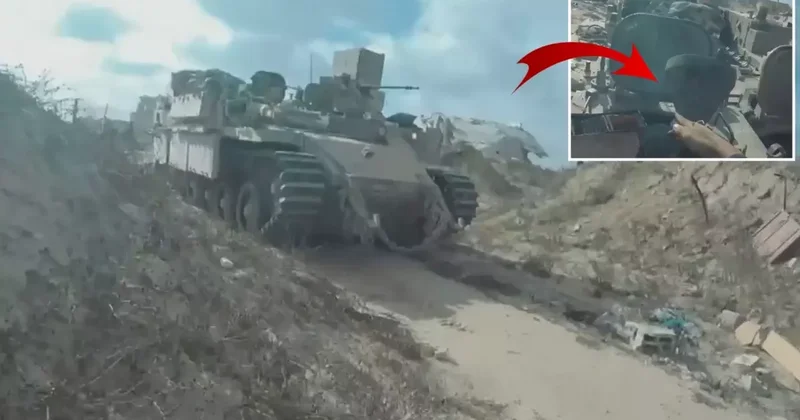 Kassam dan İsrail askerlerine kanlı pusu! Tanka tırmanıp patlayıcıyı aracın içine bıraktı