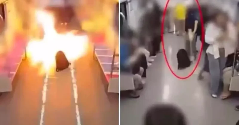 Boşanmak isteyen karısına kızdı, kalabalık metro vagonunu ateşe verdi