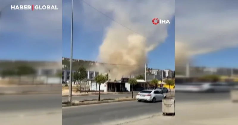 Adıyaman’da rüzgar, hortumlara neden oldu