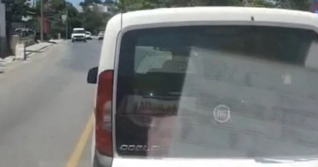 Muğla da trafik magandasının ambulansa yol vermediği anlar kamerada VİDEO İZLE