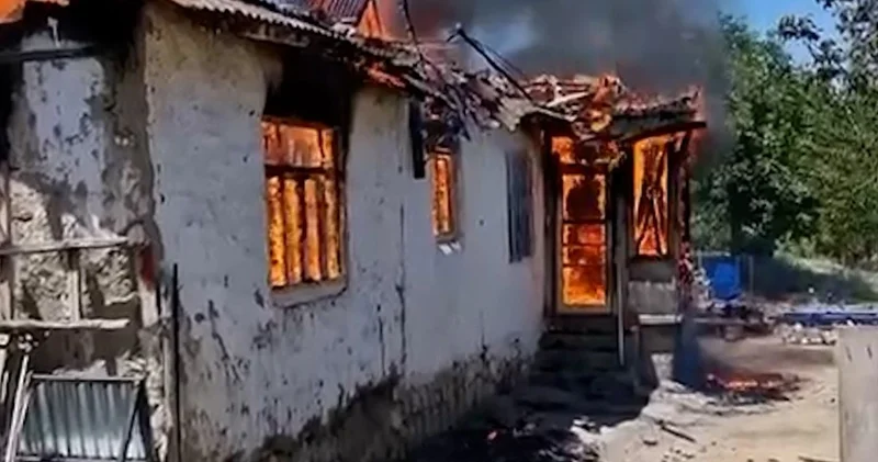 Amasya da yangın! Müstakil ev küle döndü