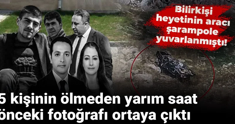 Bilirkişi heyetinin aracı şarampole yuvarlanmıştı! Ölmeden yarım saat önce çektirdikleri fotoğraf ortaya çıktı