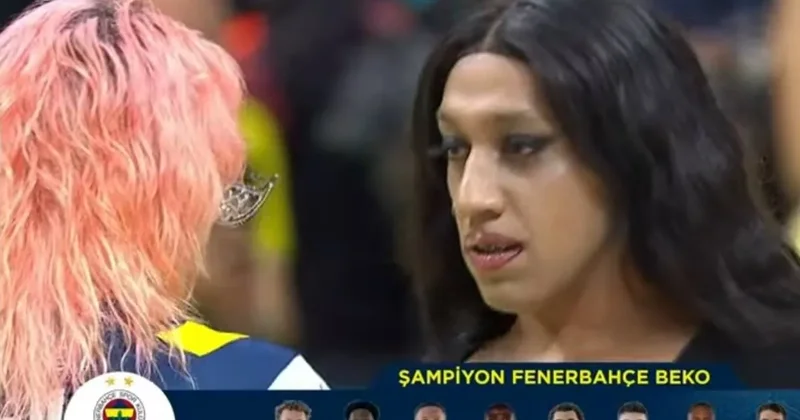 Fenerbahçe Beko şampiyonluk kutlamasında travesti şov isyanı! Taraftarlardan Ali Koç a tepki yağıyor...