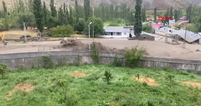 Kars ta sağanak sel ve heyelanı tetikledi!
