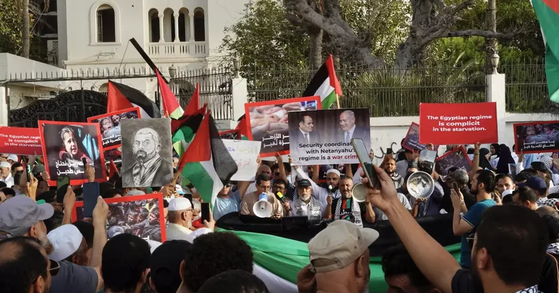 Libya halkından Mısır a Gazze tepkisi: Hiçbir akıl sahibi bu sözlere inanmaz